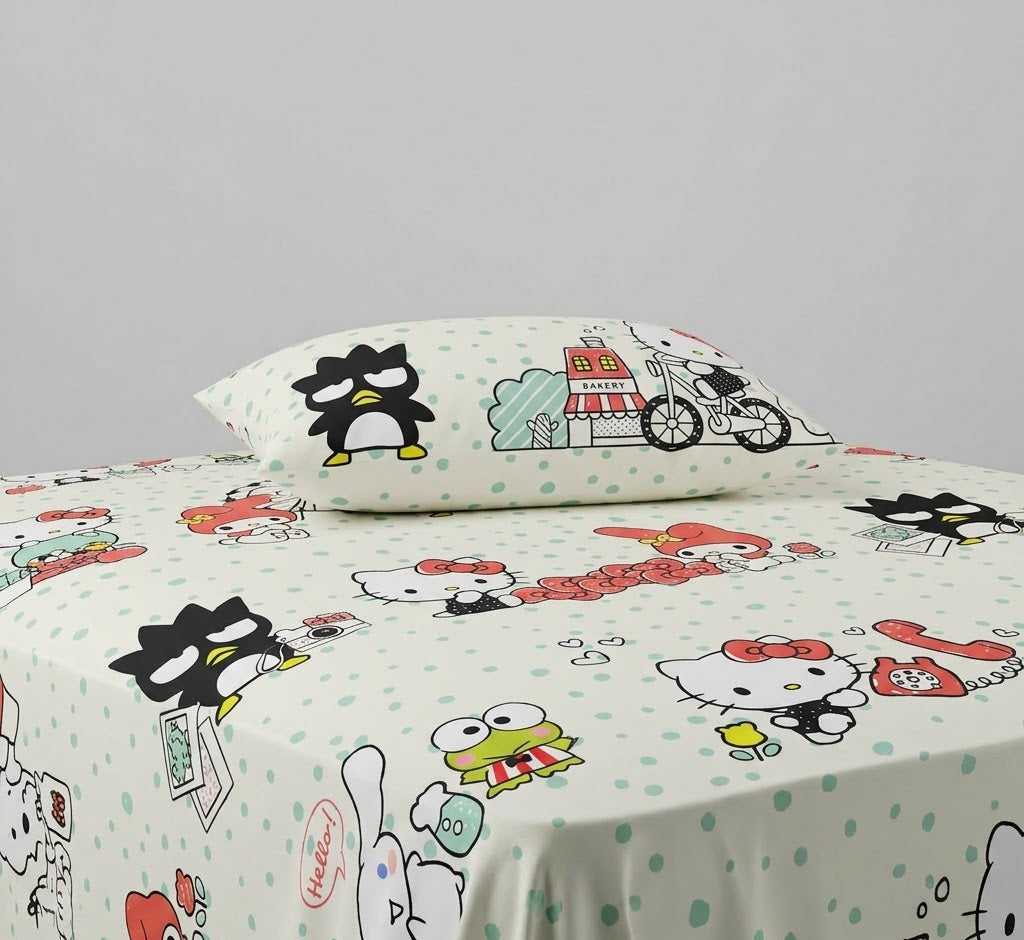 Hello Kitty kids Cotton Bed Sheet