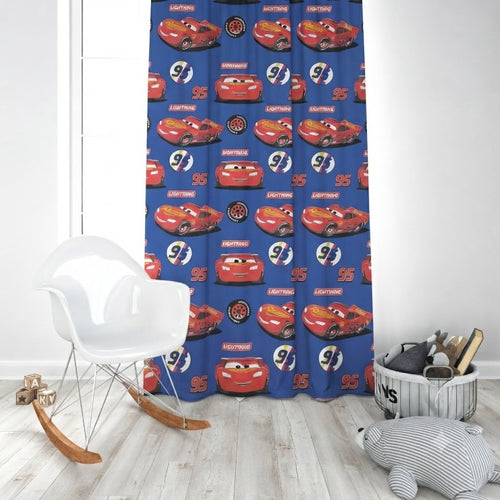 Disney Pixar Cars Lightning McQueen Kids Room Curtain