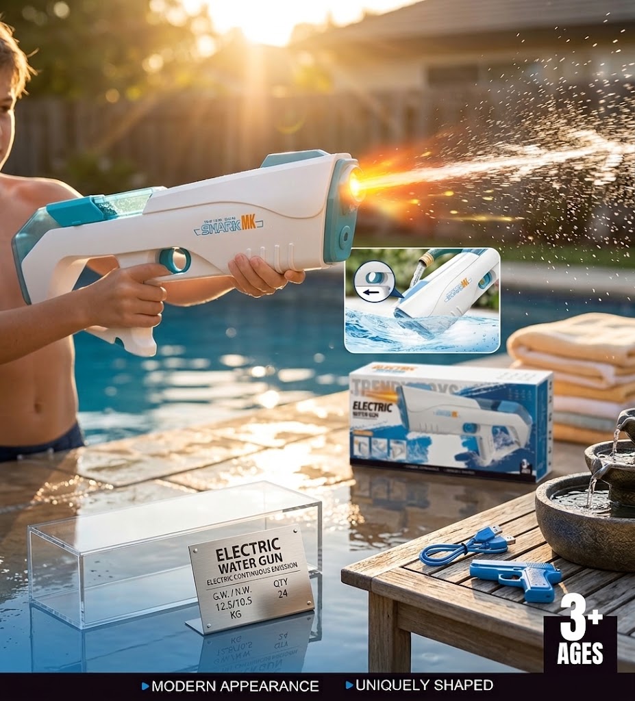 Shark MK Electric Water Gun: Continuous Emission Blaster