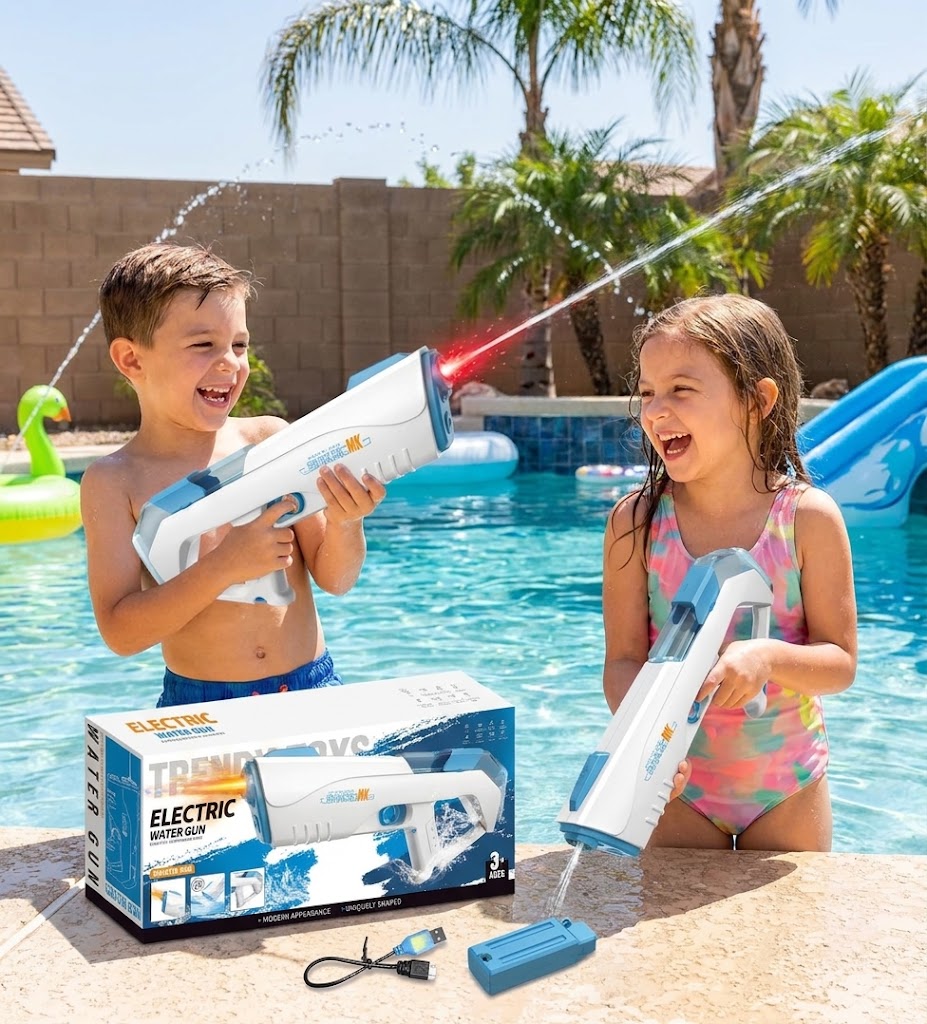 Shark MK Electric Water Gun: Continuous Emission Blaster
