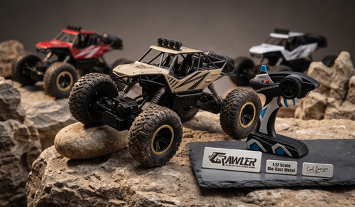 1:12 Scale Die-Cast Metal RC Rock Crawler – Off-Road Remote Control Monster Truck 