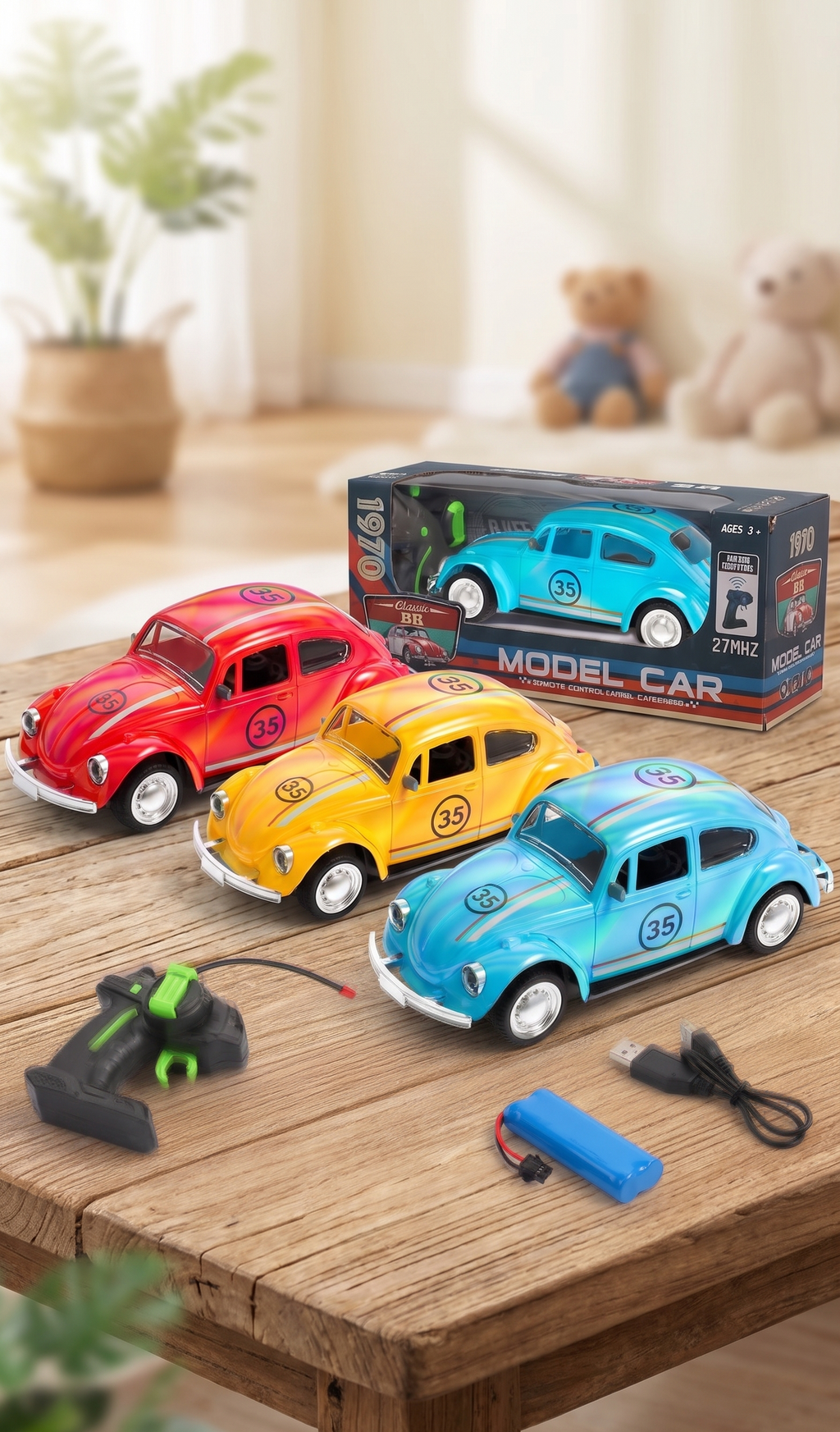 1:18   Remote Control Volkswagen Beetle Foxy Drift Car With Smoke