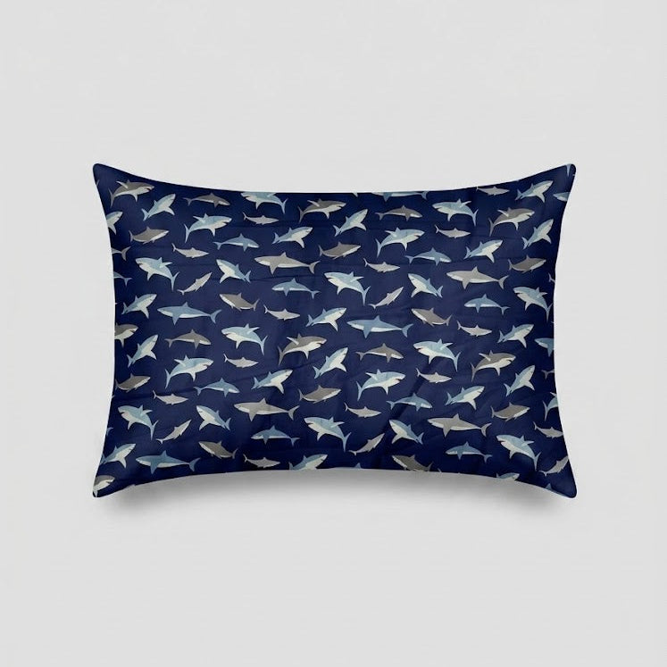 Shark Themed print kids Cotton Bed Sheet