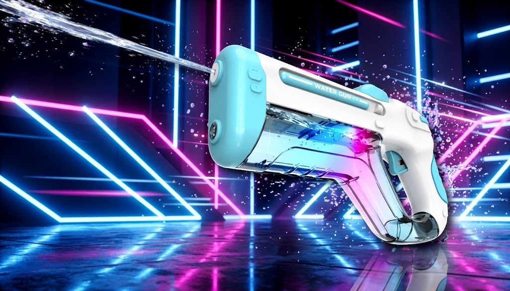 Power Electric Water Gun – Automatic Multiple-Shot Blaster with Rechargeable Battery