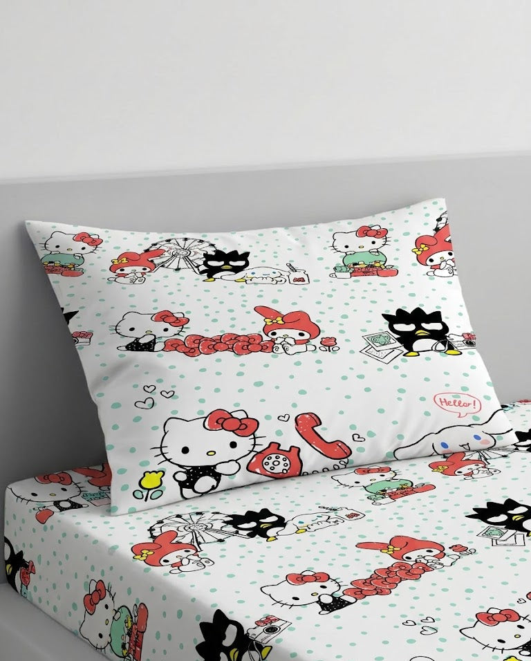 Hello Kitty kids Cotton Bed Sheet
