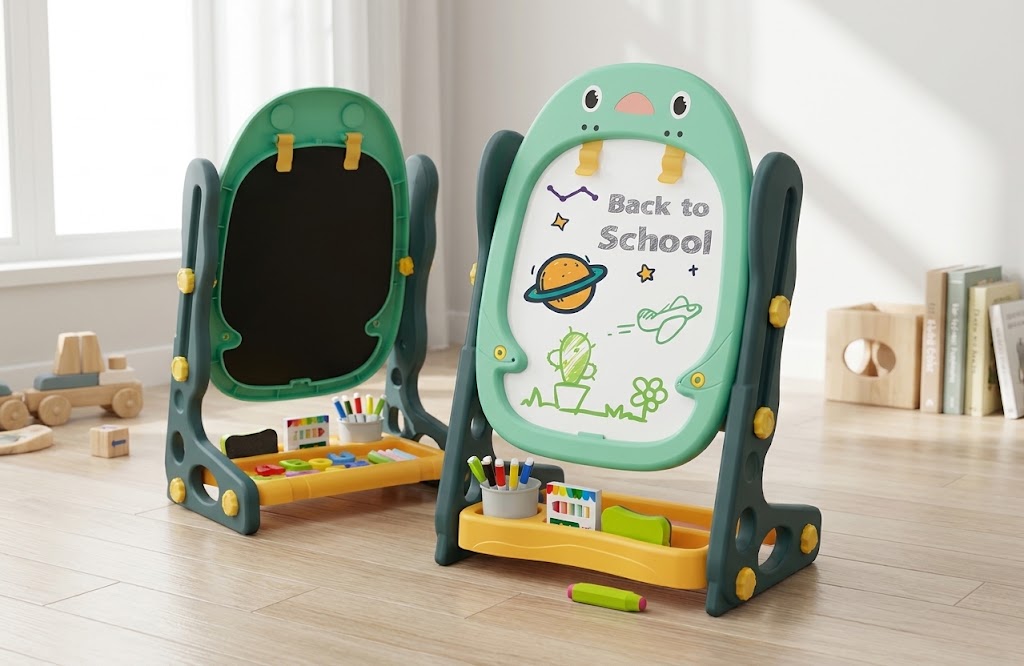 Talented Painter Double-Faced Kids Artist Drawing Board Easel (56 Pieces)