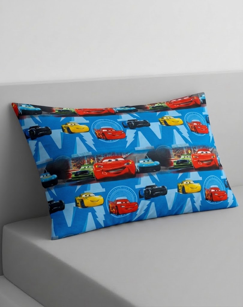 Disney Cars Bright blue background kids Cotton Bed Sheet