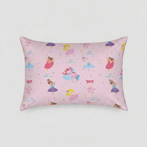 Ballerinas and Unicorn character Cotton Bed Sheet + Pillow Cover