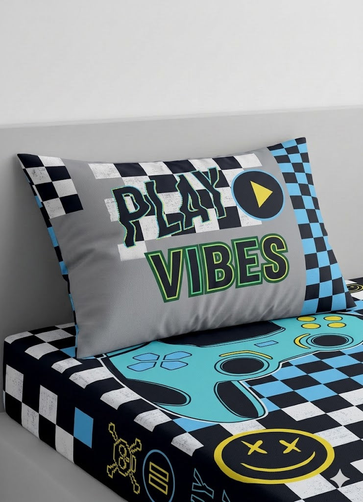 Play Vibes Kids Cotton Bed Sheet