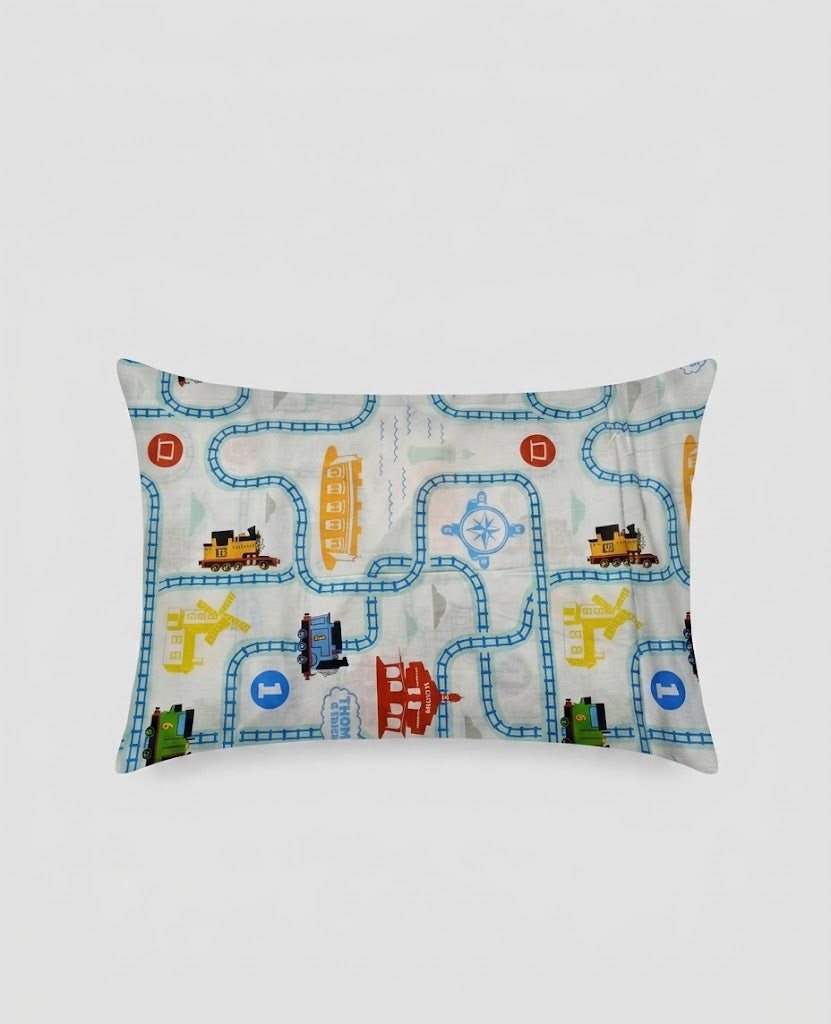 Thomas the Tank Engine train-themed kids Cotton Bed Sheet