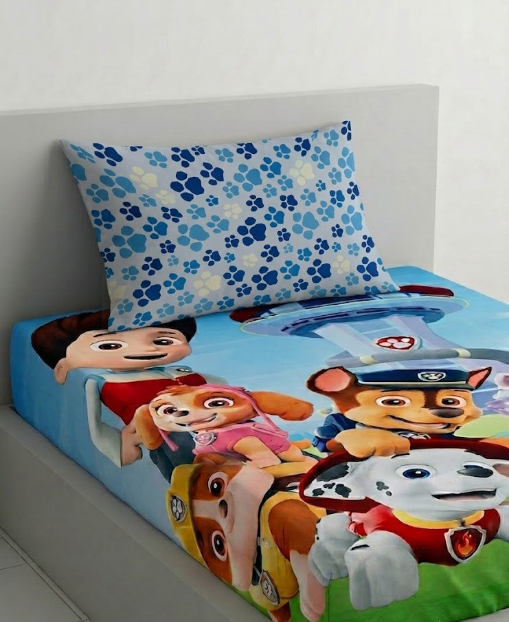 Paw Patrol kids Cotton Bed Sheet