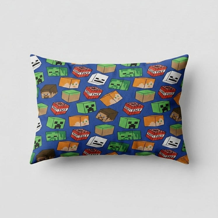 Minecraft characters kids Cotton Bed Sheet