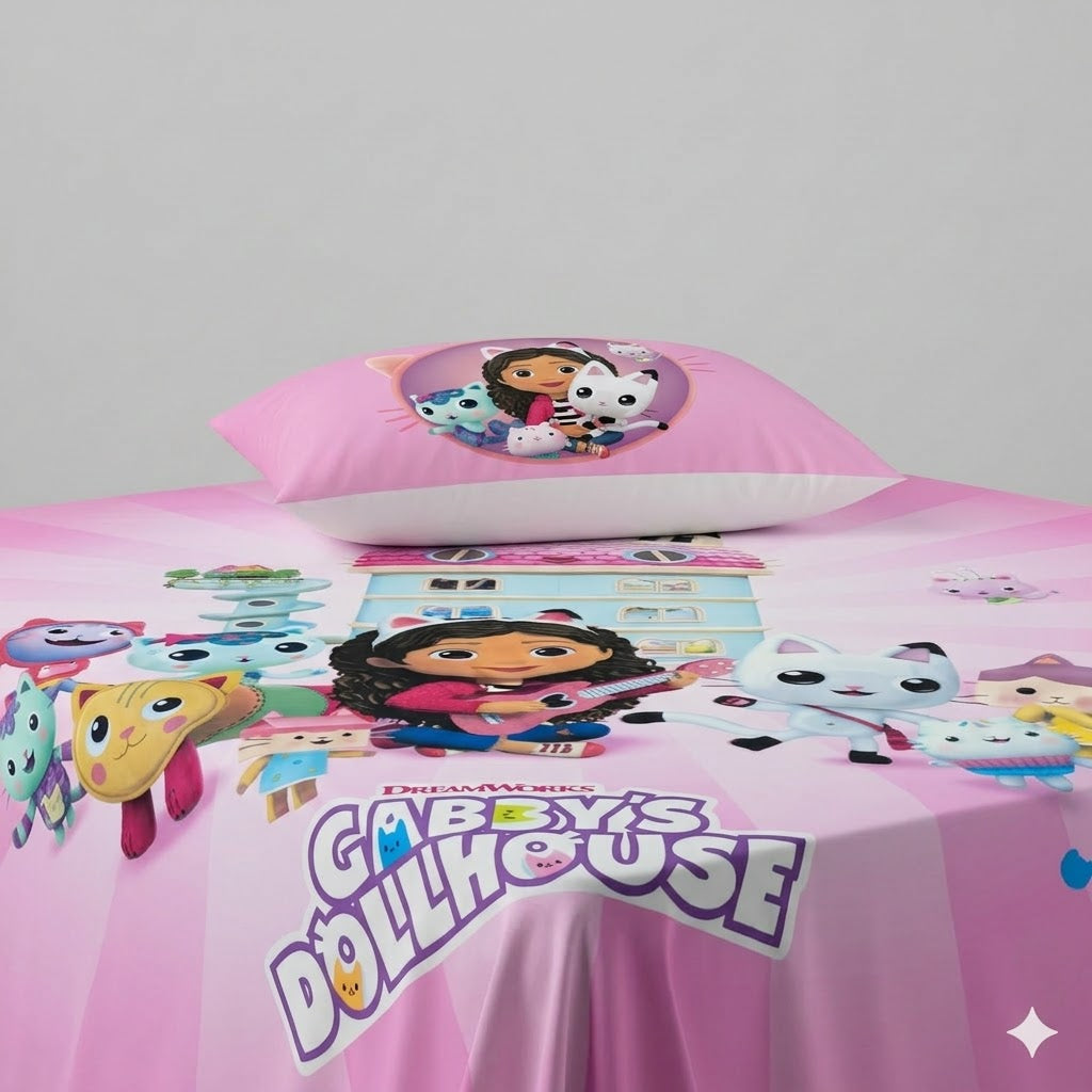 Doll House Kids Cotton Bed Sheet