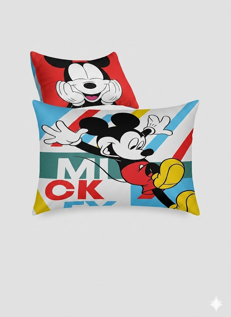 Mickey Mouse Cartoon character kids Cotton Bed Sheet