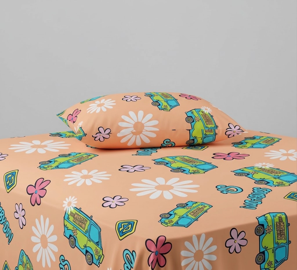 Scooby-Doo Character kids Cotton Bed Sheet
