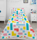 Colorful Building Blocks Kids Cotton Bed Sheet
