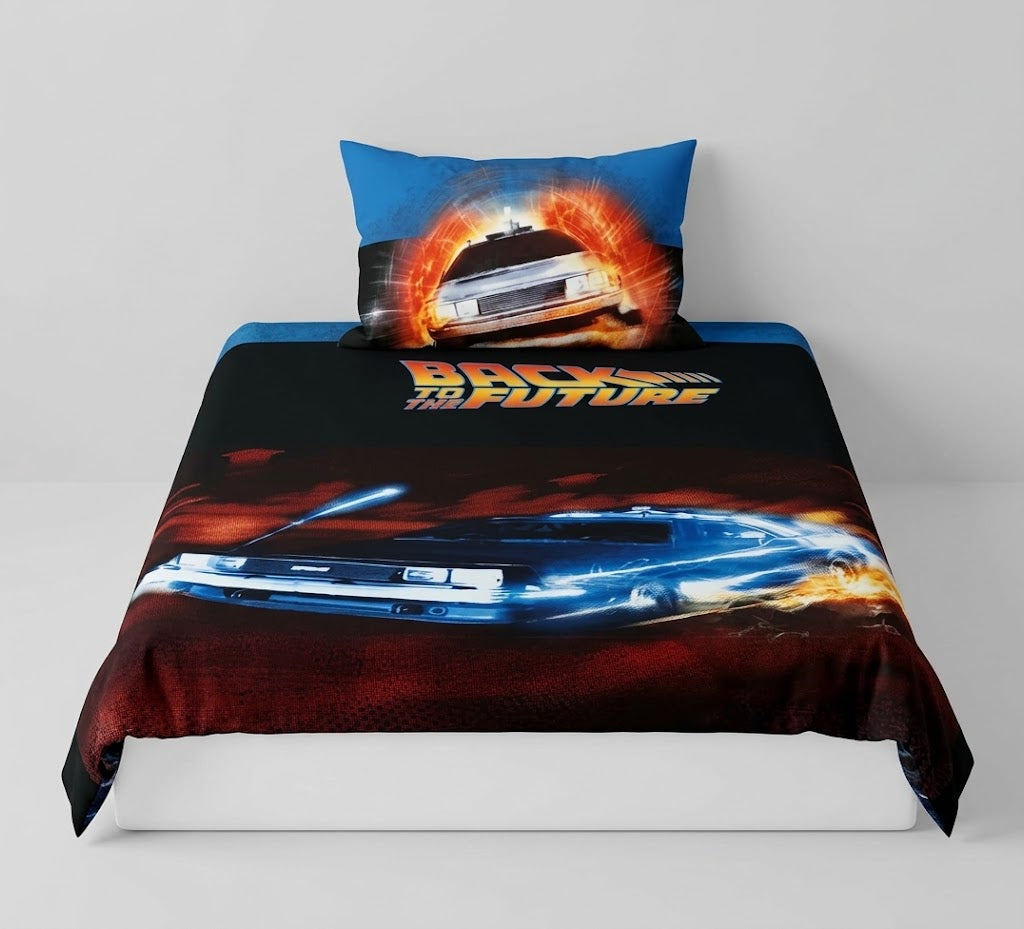 Back to the Future Themed kids Cotton Bed Sheet