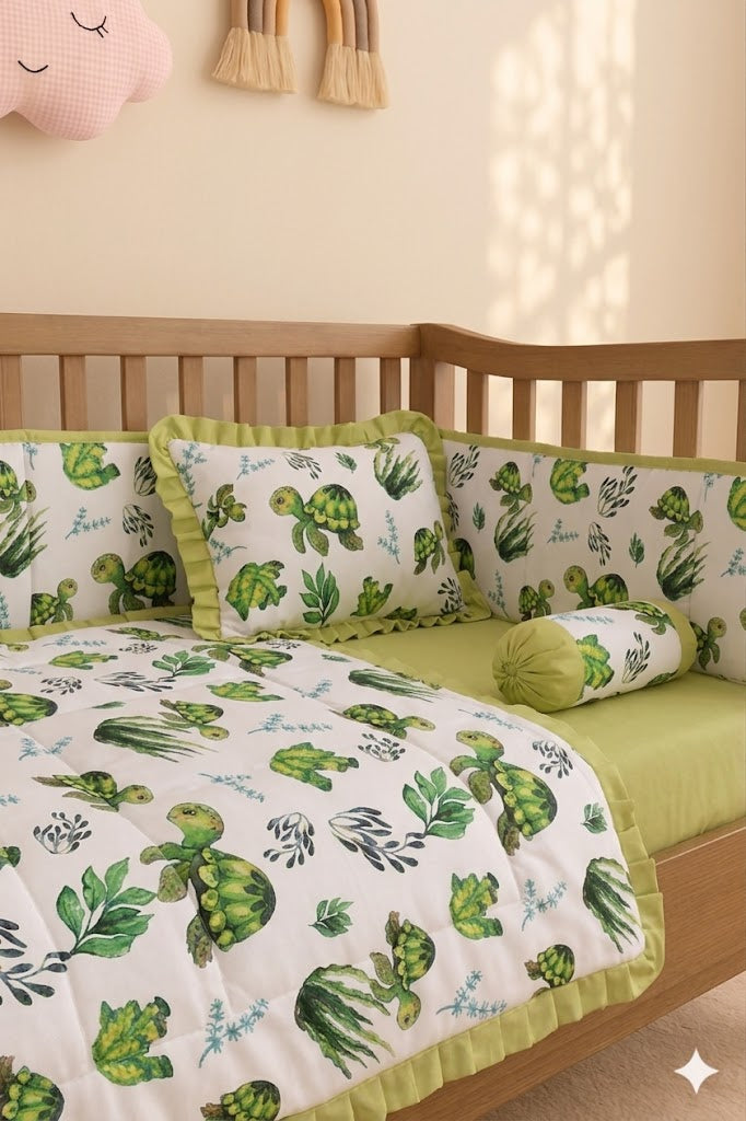 Turtles Baby Cot Set