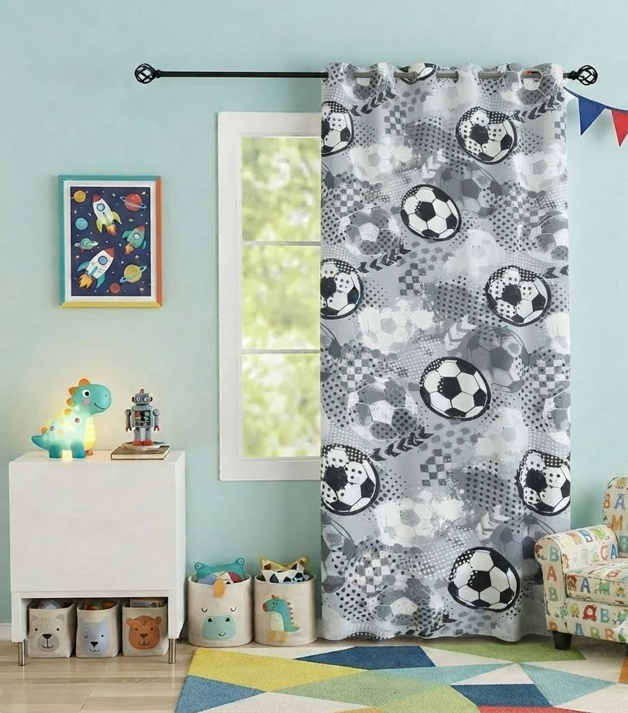Football Themed Kids Room Curtain