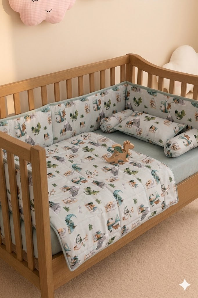Dragon Themed   Baby Cot Set
