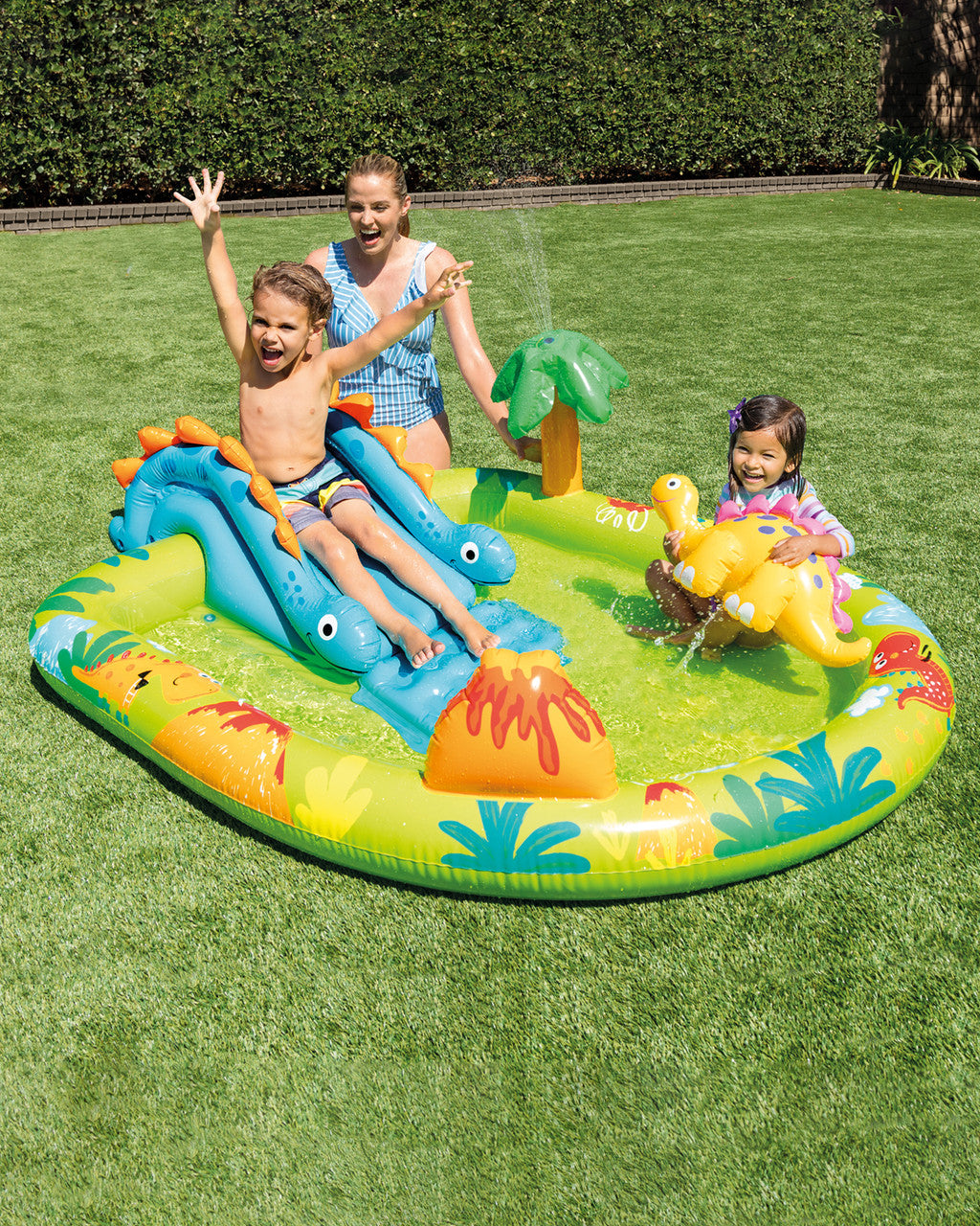 Intex Little Dino Inflatable Play Center with Slide