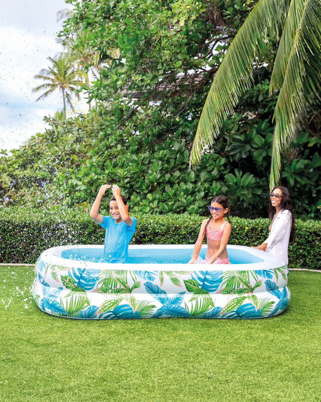 Intex 90" x 60" x 19" Tropical Swim Center Family Pool