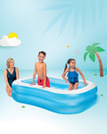 Intex Swim Center Family Swimming Pool White Blue (80"X60"X19")