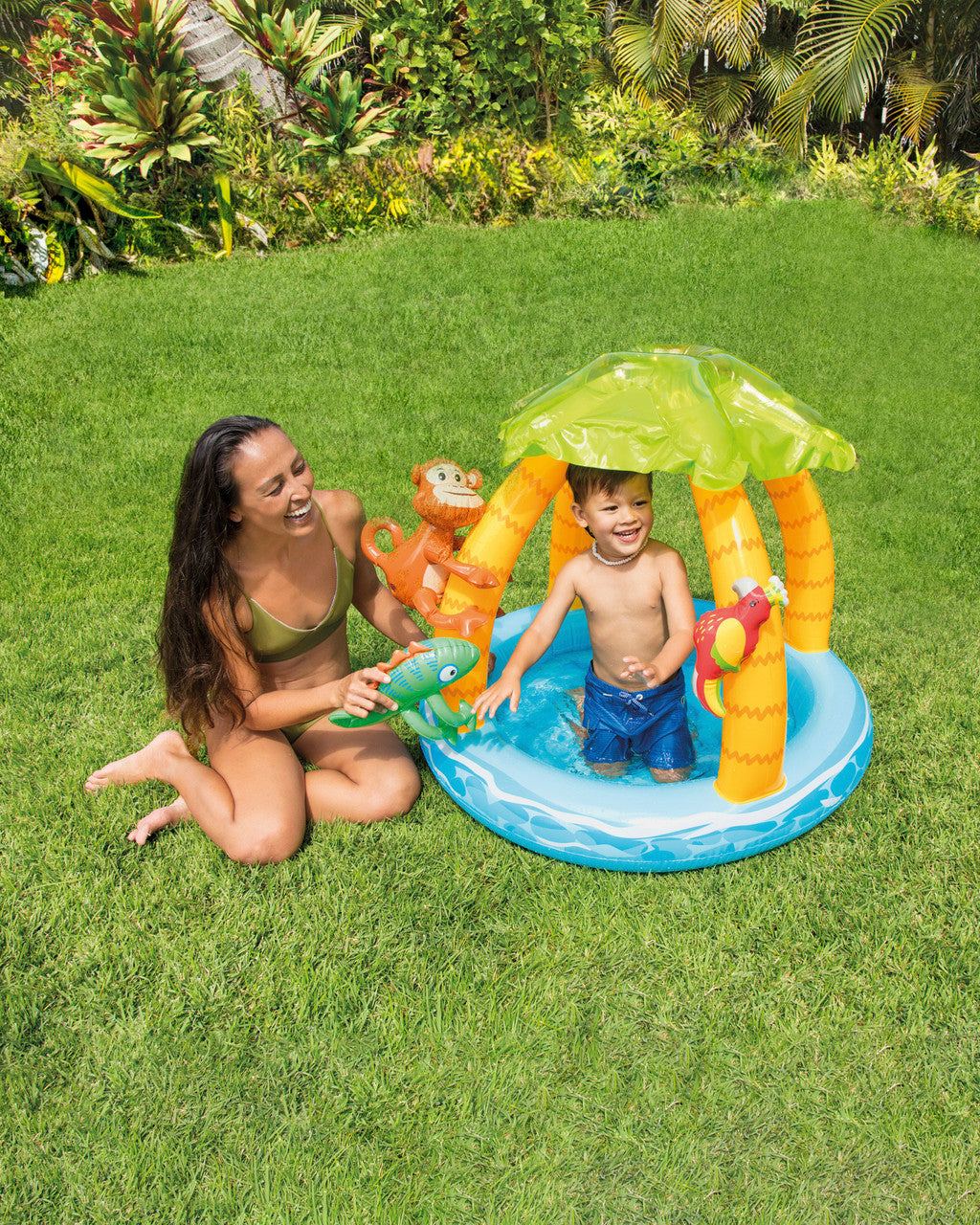 Intex Children's pool Tropical island 102 x 86 cm