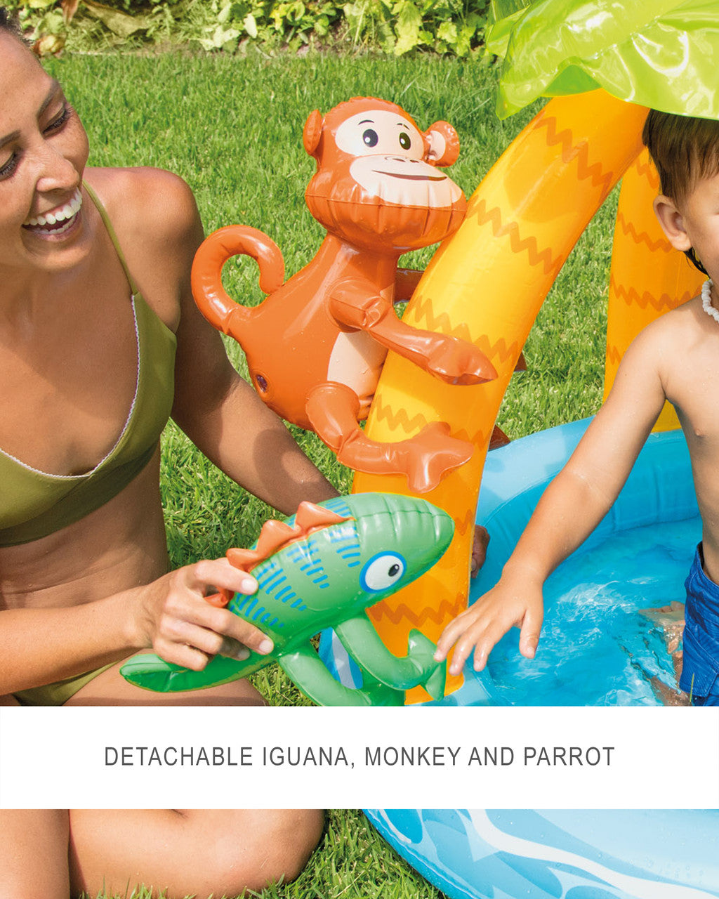 Intex Children's pool Tropical island 102 x 86 cm