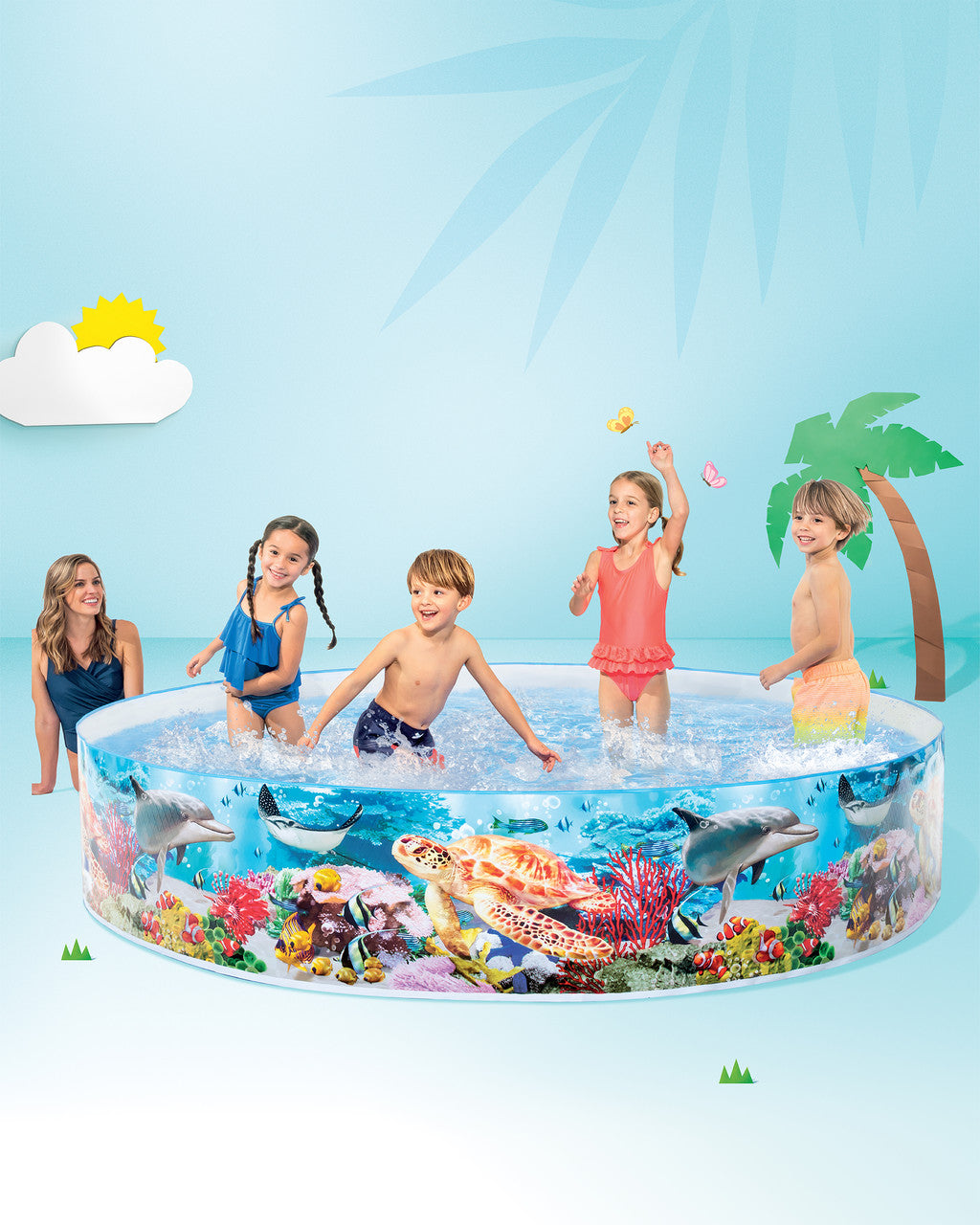 INTEX Coral Reef Snapset Pool (8' x 1'6")