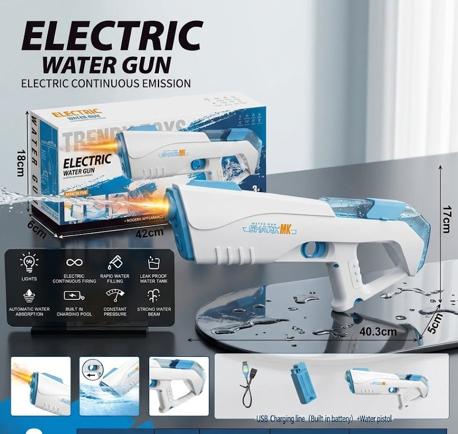 Shark MK Electric Water Gun: Continuous Emission Blaster