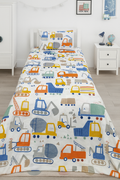 Construction kids cotton bedsheet