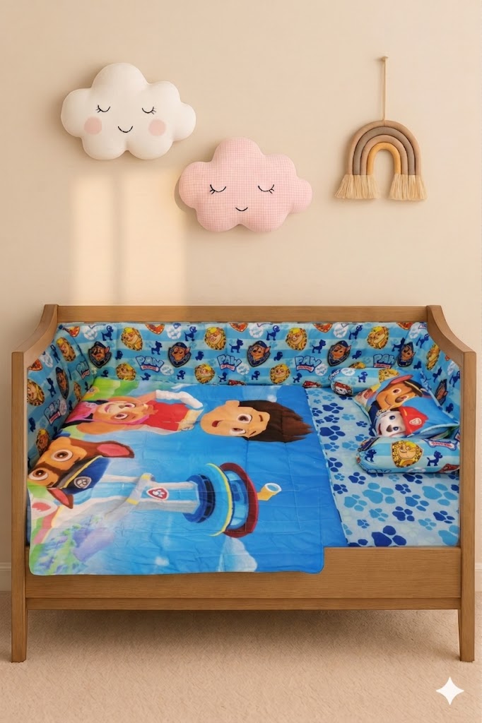 Sonic Cartoon Charater  Baby Cot Set