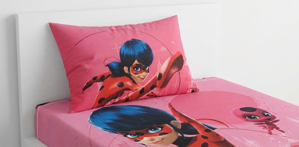 Miraculous Ladybug kids Cotton Bed Sheet