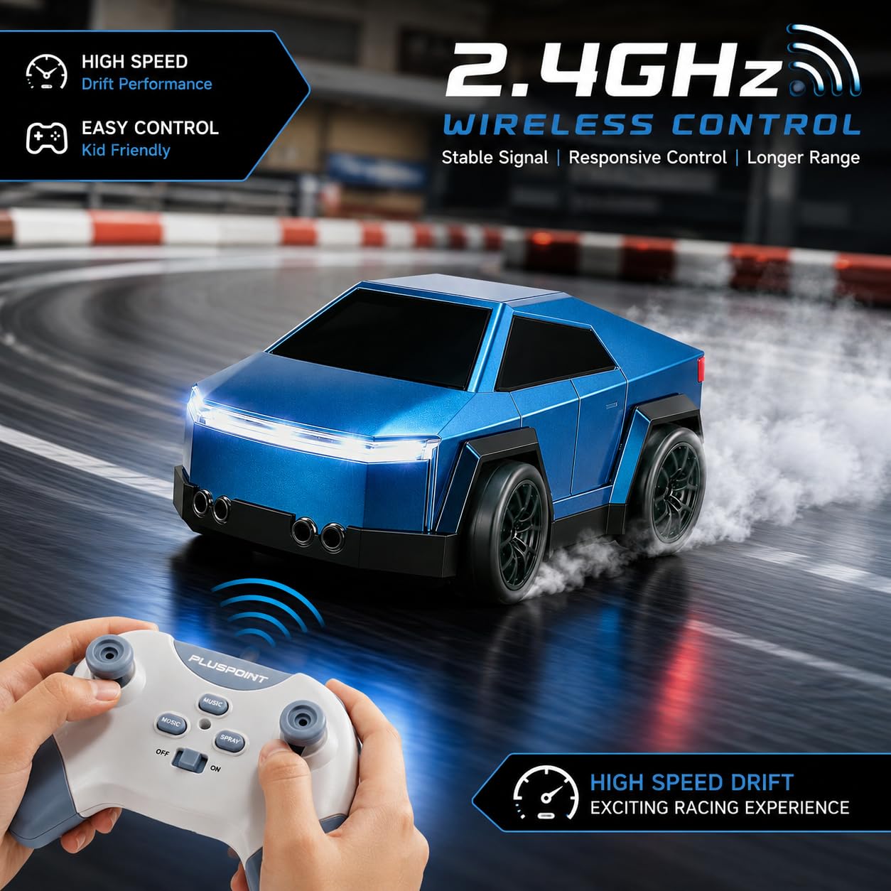 Remote Control Racing Follow Drift Car with Spray Effect