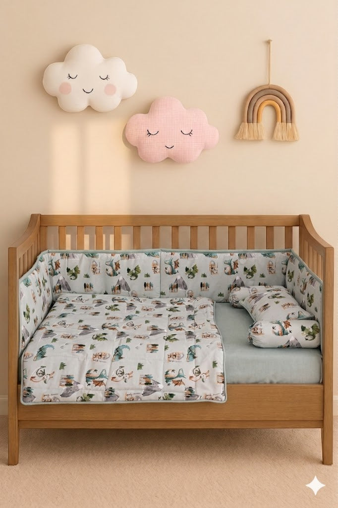 Dragon Themed   Baby Cot Set