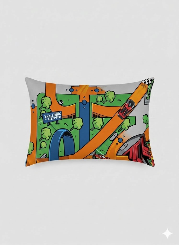 Hot Wheels Kids Cotton Bed Sheet