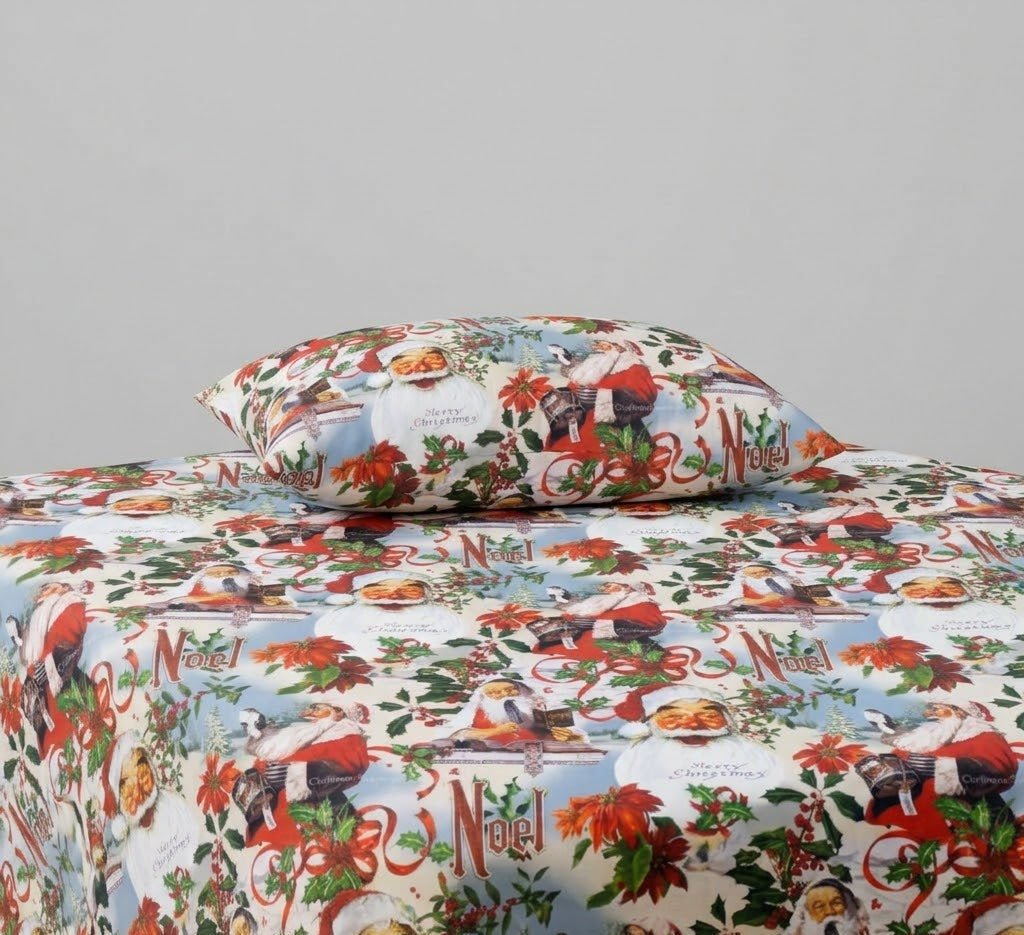 Christmas-Themed kids Cotton Bed Sheet