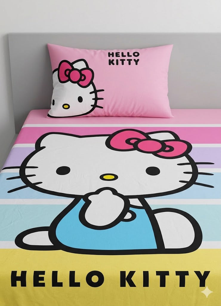 Hello Kitty kids Cotton Bed Sheet