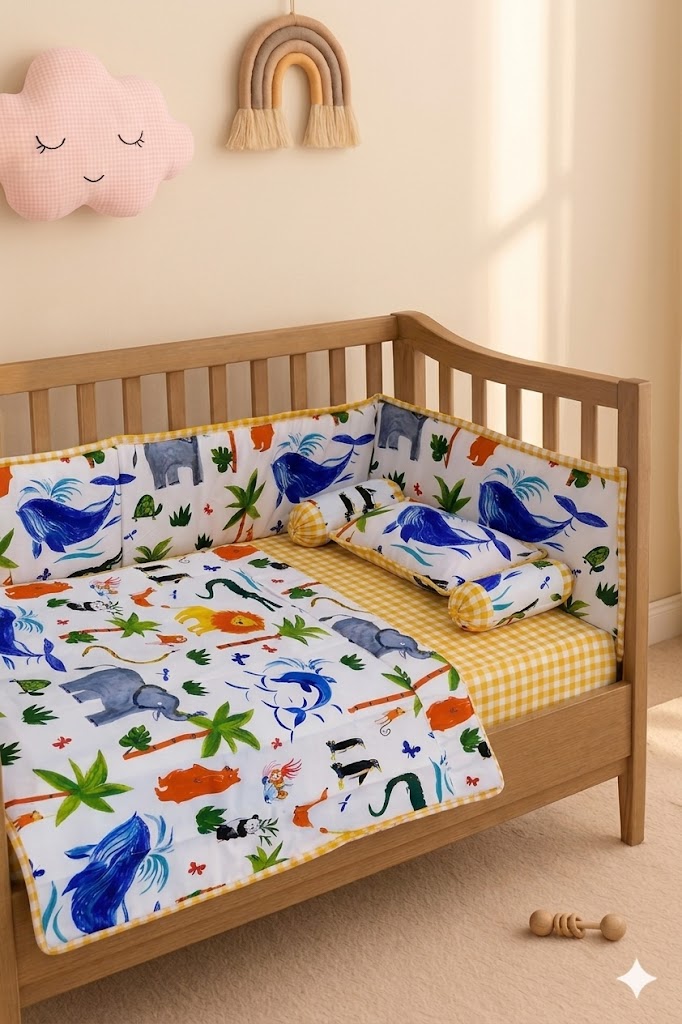 Ocean Themed  Baby Cot Set