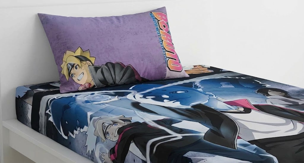 Boruto: Naruto Next Generations Themed kids Cotton Bed Sheet