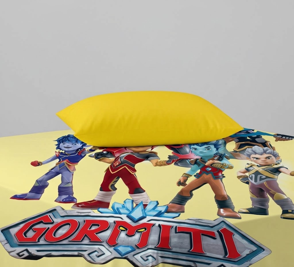Gormiti Animated Characters kids Cotton Bed Sheet