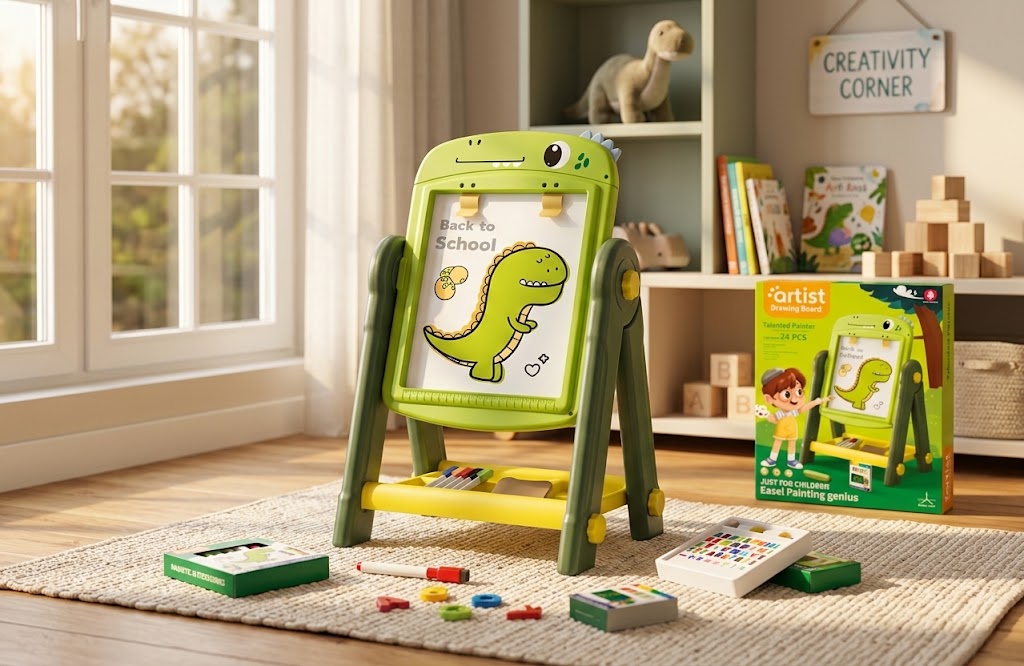 Talented Painter Double-Faced Dinosaur Drawing Board