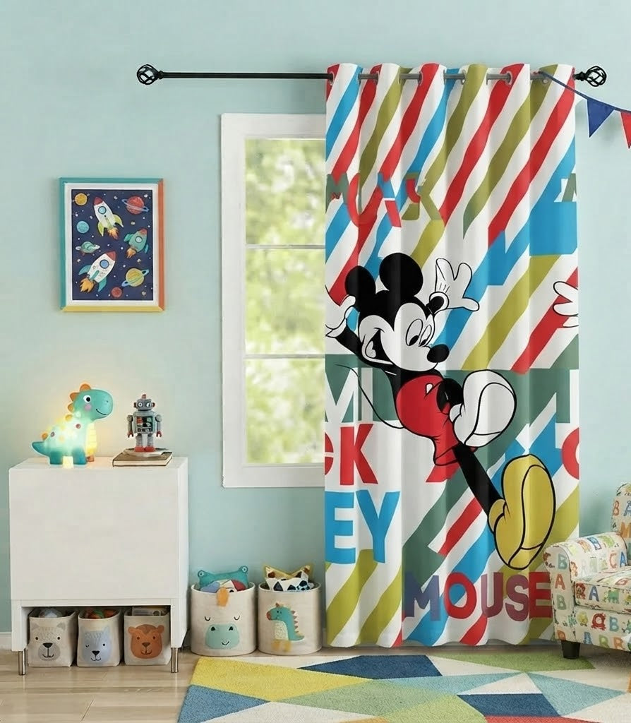 Disney Mickey Mouse  kids curtain