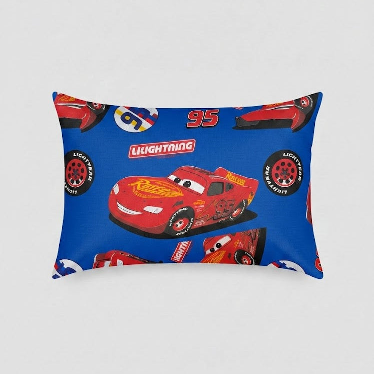 Lightning McQueen Car kids Cotton Bed Sheet + Pillow Cover