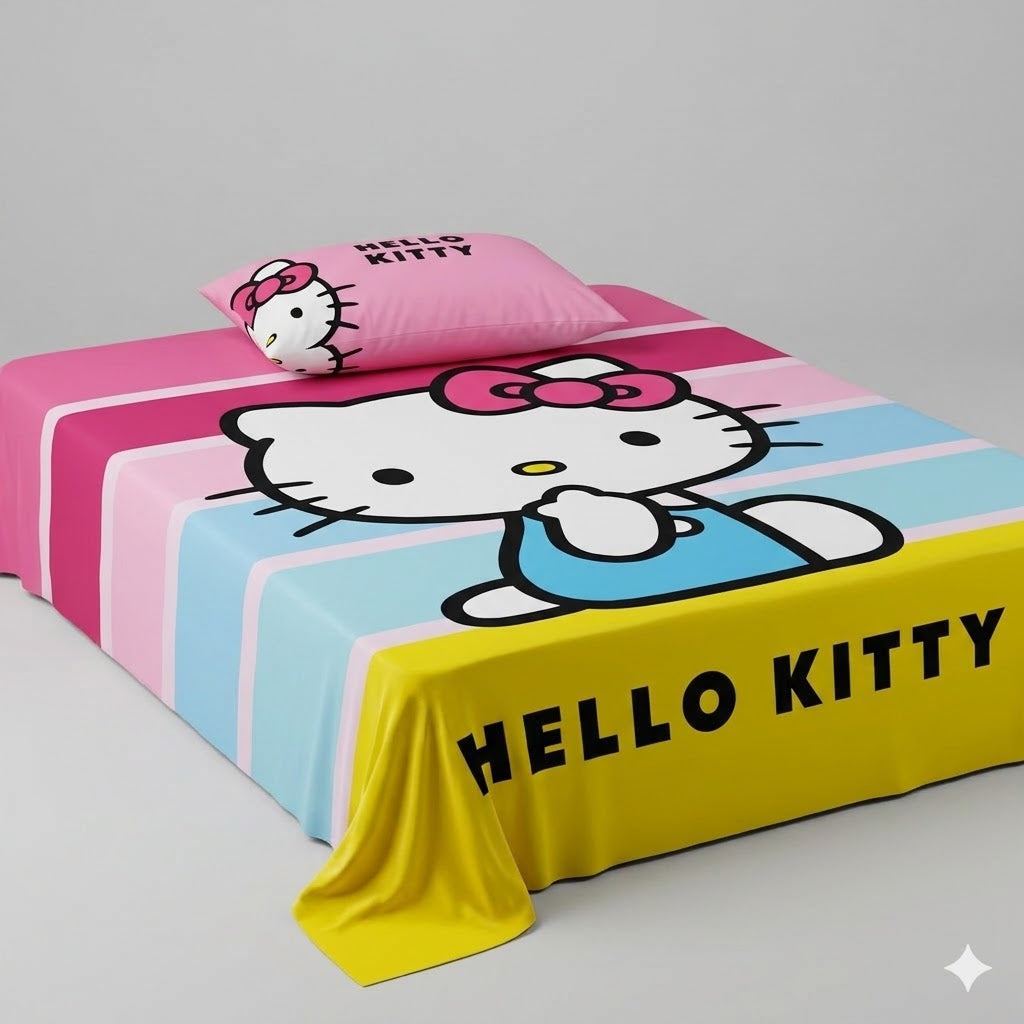 Hello Kitty kids Cotton Bed Sheet