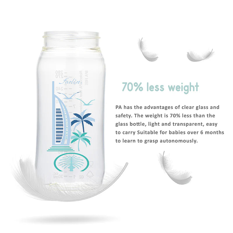 FARLIN PA FEEDING BOTTLE 180ML-DUBAI BLUE