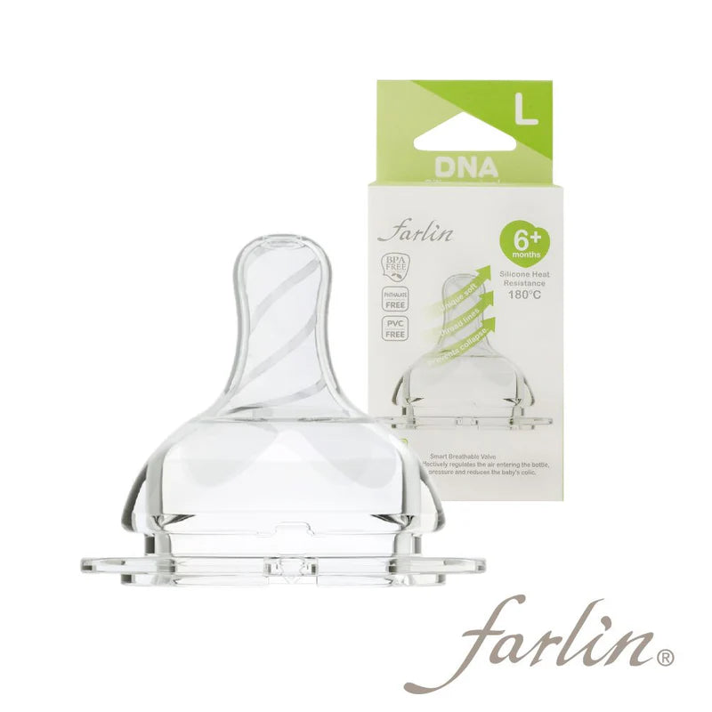 FARLIN WN DNA SILICONE NIPPLE PK-2  S.M.L.X