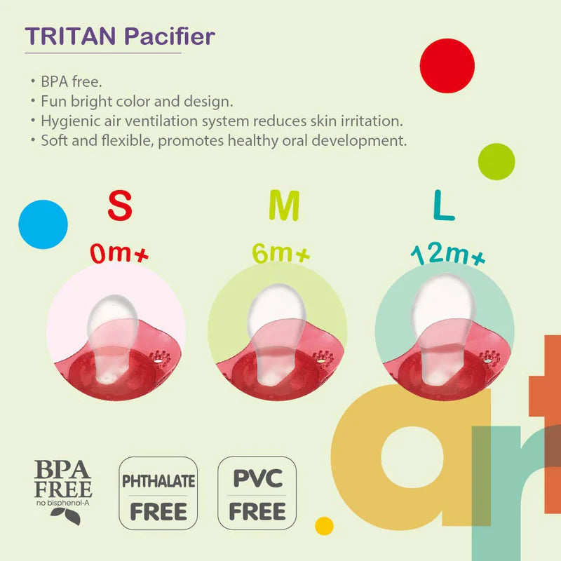 FARLIN TRITAN PACIFIER-CHERRY 0M+