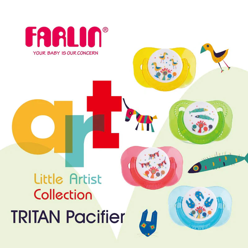 FARLIN TRITAN PACIFIER-CHERRY 0M+